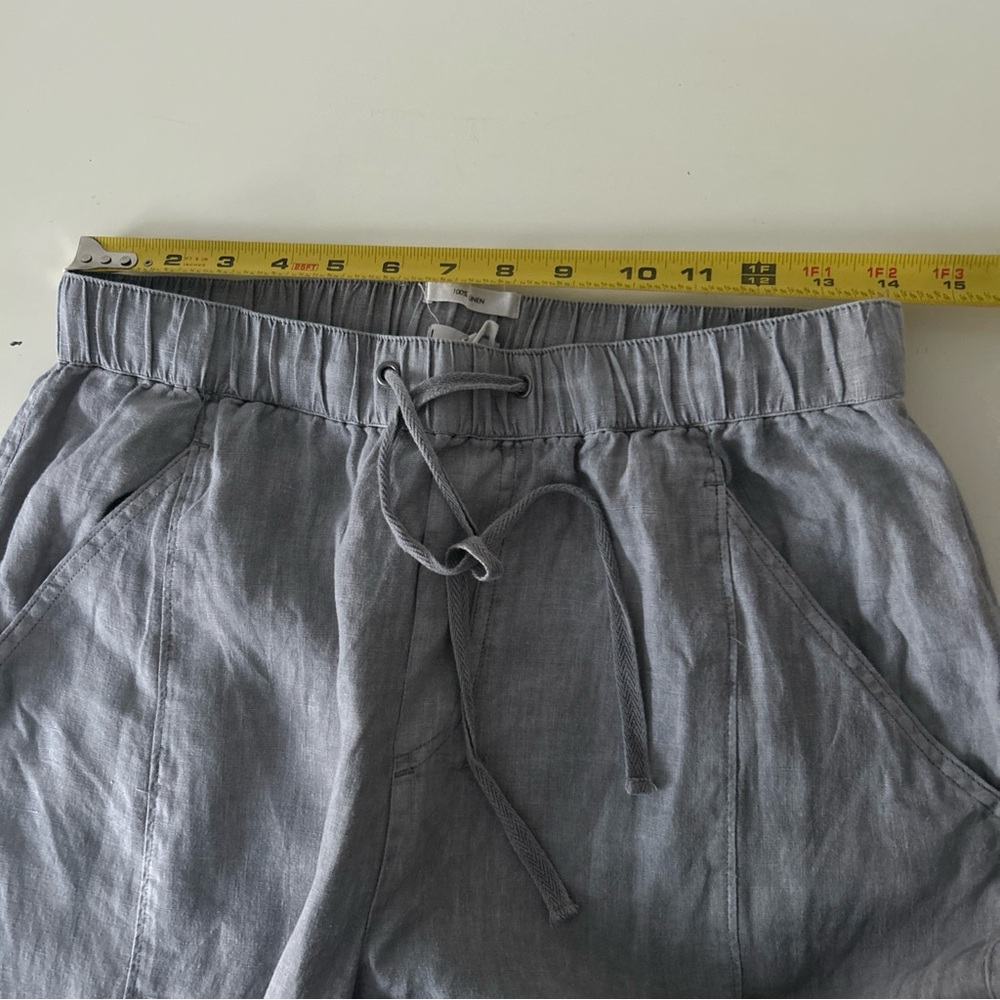 Nicole Miller Linen Trousers Pants Gray Women Size M - Picture 5 of 8